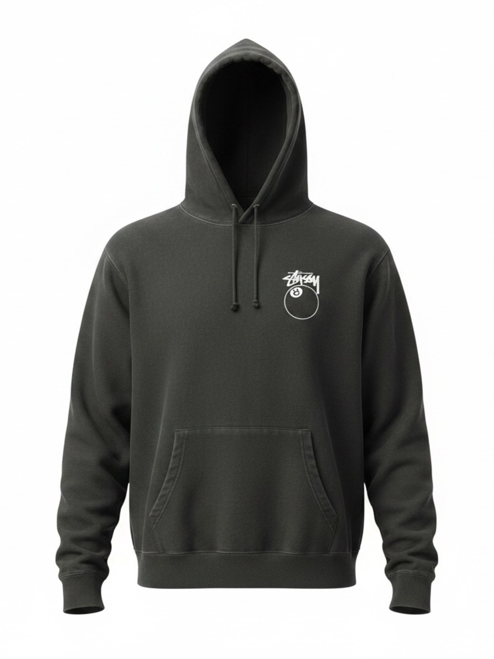 Stüssy 8 Ball Black Pullover Hoodie Size XL